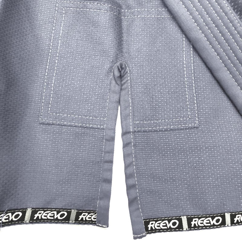 REEVO Store Guard Ultralight - Super Light - BJJ Gi for Kids and Adults - Brazillian Jiu Jitsu Uniform w/Free White Belt - Image 5